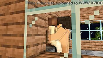 Minecraft animation of crush inviting over