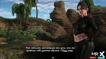 Treasureofnadia - one cock feels three pussies at once in E3 67! How does this cartoon milf handle it?