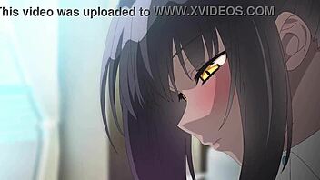 Karin Totoro in the Blue Archive, an animated hentai parody
