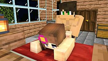 Minecraft animation of crush inviting over