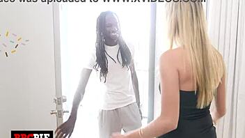 Britney Rose feels crazy pleasure draining that big black cock