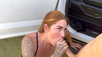 Just had a quick outdoor fuck with Colombian model Sara Blonde. Creampie in the car was epic!