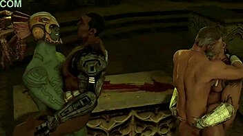 Kano and Johnny Cage engage in intense gay sex in Mortal Kombat part 2