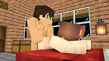 Minecraft animation of crush inviting over