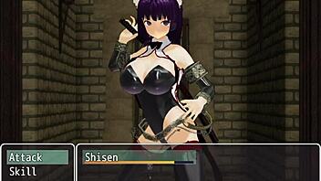 Heroine in a Hentai game - Girl B Hero Scenes Part 1 Shisen 1