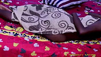 Horny African wife cheats with neighbor, sneaking a wild BBC pounding next door.