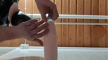 latexi69 in latex costume riding big dildo 😍 so hot and kinky with toys!