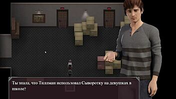 anime girl bends over for big cock lick and cumshot on ass