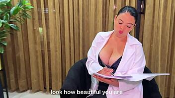 Nympho With Big Dick Visits Busty Sexologist Daniela Gomez!