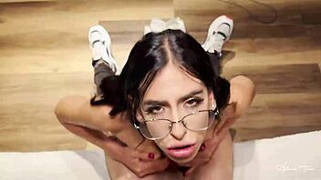 Latina Nympho Slams Hard Doggy Style