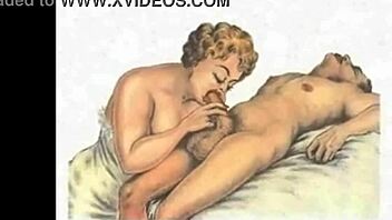 Vintage Erotic Illustration with Retro Charm