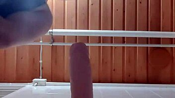 latexi69 in latex costume riding big dildo 😍 so hot and kinky with toys!