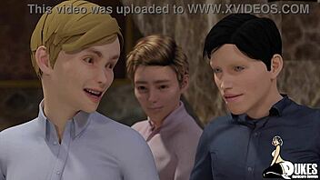 Thick Slutty Milfs Suck Monster Cocks In Group Blowjob Mansion Party!