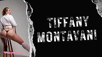 tiffany montavani and pitoco at the waterfall