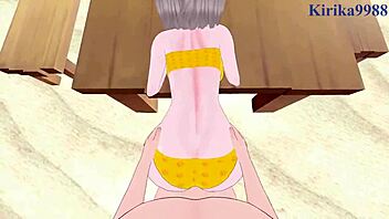 Pyra and Homura team up with Nia for intense hentai action