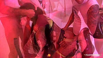 attractive woman handles group activity skillfully