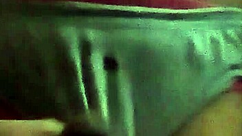 Two guys masturbate together in sister's and neighbor's panties