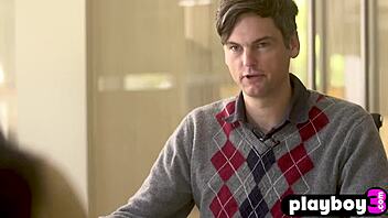 Perfect Brunette Alexandra Tyler Poses Outdoors, Exposing Her Nice Boobs