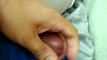 Intensely jerking off to amateur gay blowjob with monster cock action