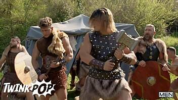 battle between the gods escalates into an orgy with tyler berg malik delgaty felix fox & sir peter - twinkpop