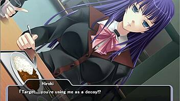Beautiful anime Shion gets some rough treatment in this porn game
