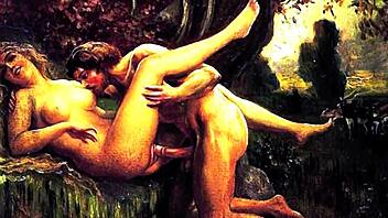 Vintage erotic drawings blend retro charm with steamy cartoon vibes.