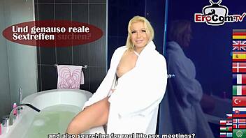 Skinny military German teen 18+ drills student anal in the forest.