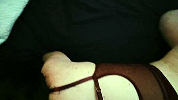 inserting new toy into tight rear, loving the sensation