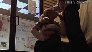 Caught wife sucking in public bar!