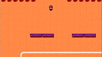 Massaging friend's big tits in school pool