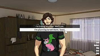 Muscular teacher seduces student in classroom hentai video