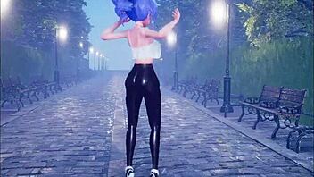 cute anime girl dancing then getting fucked hard part 3