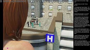 In this 3D cartoon episode 31, the small character makes a big gesture in the apple scene leading to intense sex.