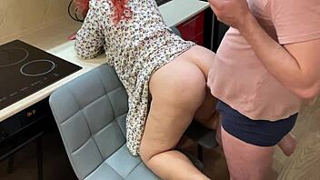 MILF stepmom takes it in the ass like a pro