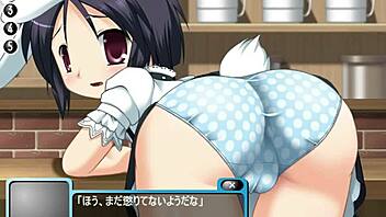 Watch this intense bunny training in hentai anime game! Get ready for explicit scenes and wild actions!