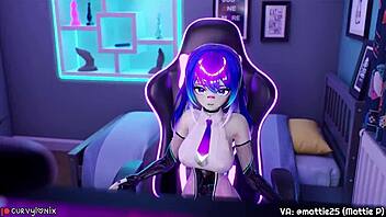 Curvylonix animation brings lewd futanari action to life