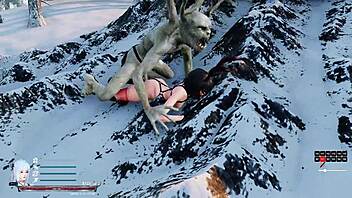 I Sword x Hime-spelet besegrar monstret fitta med hardcore-redigeringar.