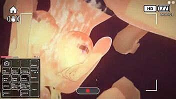 Blonde Anime Girl Enjoys Fun Adventures