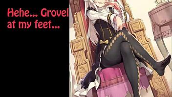 i can't resist jerking off to these anime feet in the challenge game