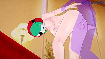 princess peach and shy girl have intense creampie sex