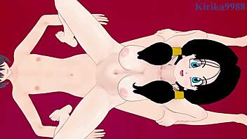 android 18 and videl in intense sex 😈 dragon ball hentai