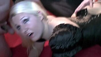 i'm that curvy blonde slutwife getting banged hard in my shaved pussy and ass by multiple guys for creampie gangbang part ii, moaning like a whore