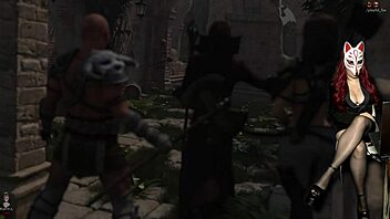 Steps of debauchery 52 - busty elf girls play with dildos. Want to watch?