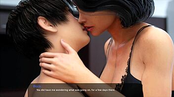 First time touching my stepmom's big tits in milfy city v6e part 18 dubbing