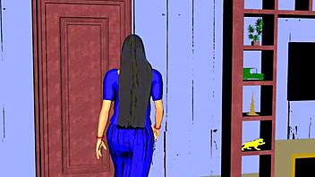 Devar fucks bhabhi hard in 3d cartoon sex 😈