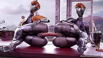 3D adult movie with ballerina twins on hot game actions