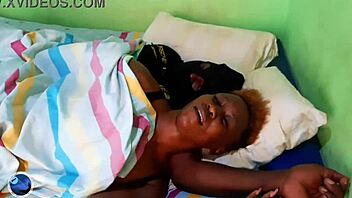 Young African girl's fantasy of riding big black cock