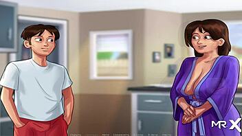 Did that big cucumber just slide inside in Summertimesaga e2 14?