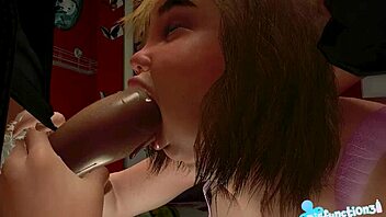 Maris Paci Gets Sloppy Blowjob And Cum!