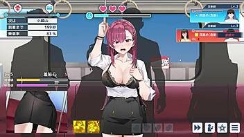 Undercover girl rina in hentai chikan game